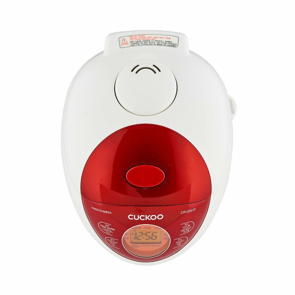 Furrë e mençur Rice Cooker Cuckoo / 0.54L / Model CR-0351F / 3D Heating System / Keep Warm Function - Bardhë / Kuq - Figura 4