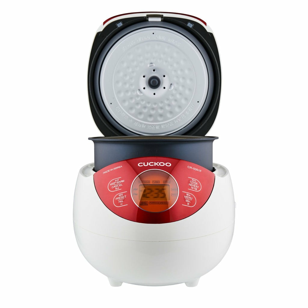 Furrë e mençur Rice Cooker Cuckoo / 0.54L / Model CR-0351F / 3D Heating System / Keep Warm Function - Bardhë / Kuq - Figura 5