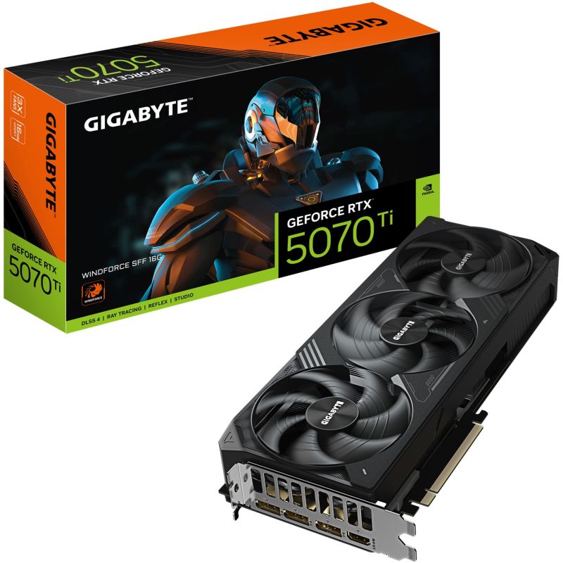 Kartelë Grafike GIGABYTE GeForce RTX 5070 Ti WINDFORCE SFF 16GB GDDR7 3xDP 1xHDMIDD