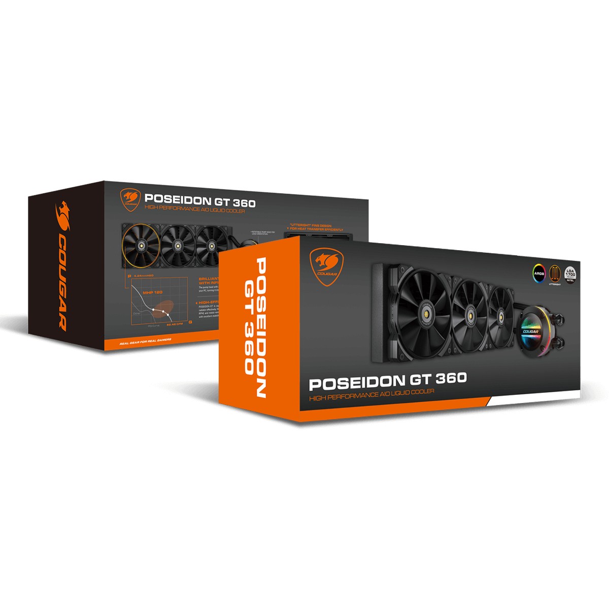 Ftohës për Procesor K COUGAR CPU Poseidon-GT 360. ARGB - Figura 3