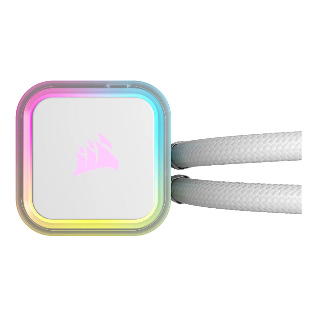Ftohës për Procesor me ujë Corsair iCUE H100i RGB ELITE 240mm - Bardhë - Figura 2