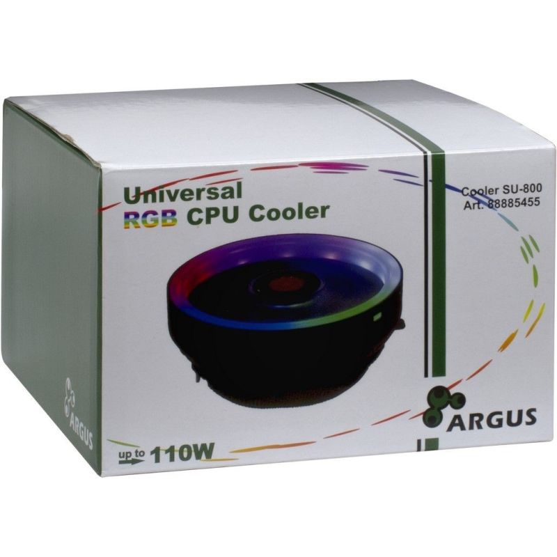 Ftohës për Procesor Inter-Tech Desktop-Argus SU-800 aktiv 120 mm e zezë - Figura 3