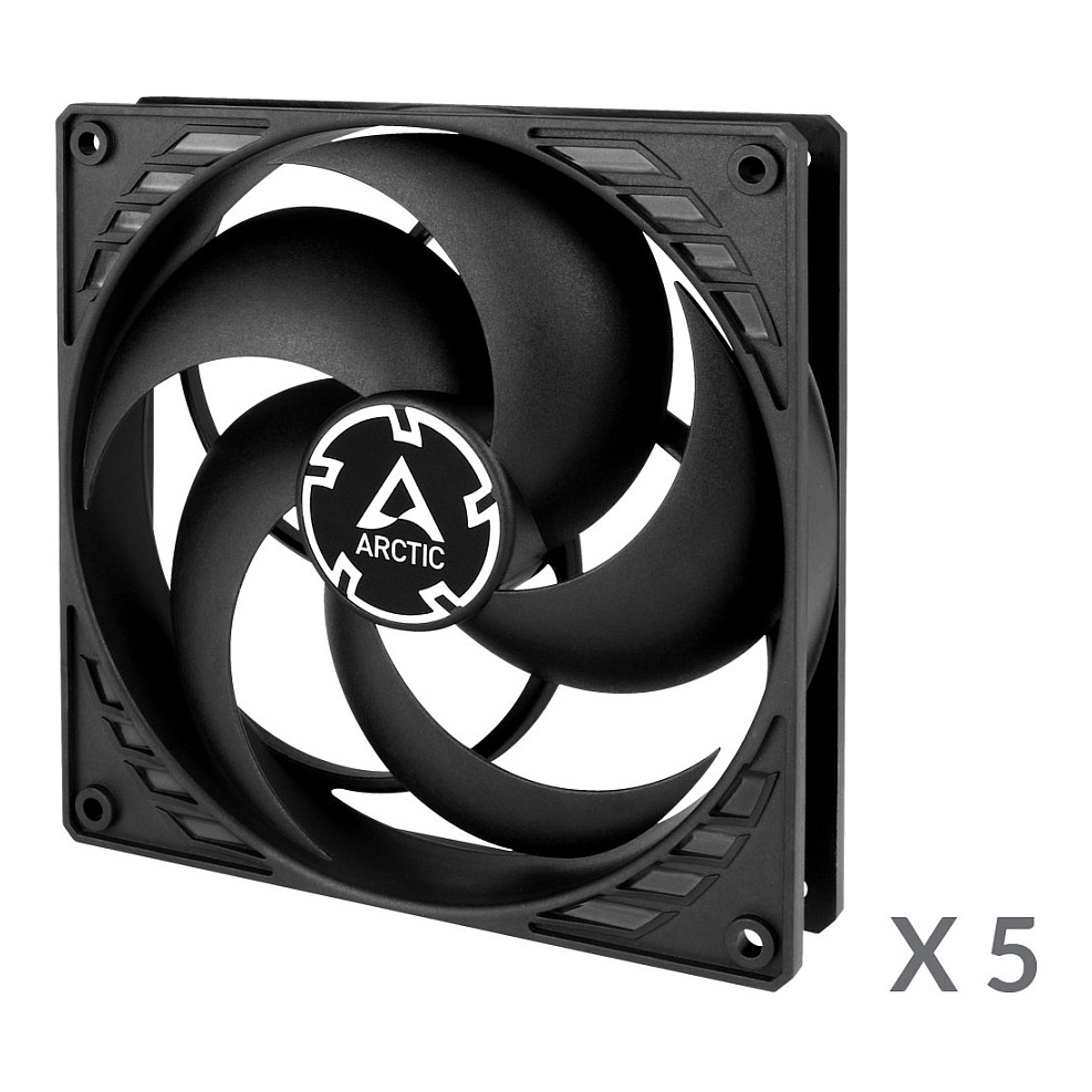 Ftohës për Kasë 140mm ARCTIC P14 Case Fan Value Pack / 5-Pack - Zezë - Figura 2
