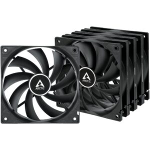 Ftohës për Kasë 120mm ARCTIC F12 Case Fan Value Pack / 5-Pack – Zezë