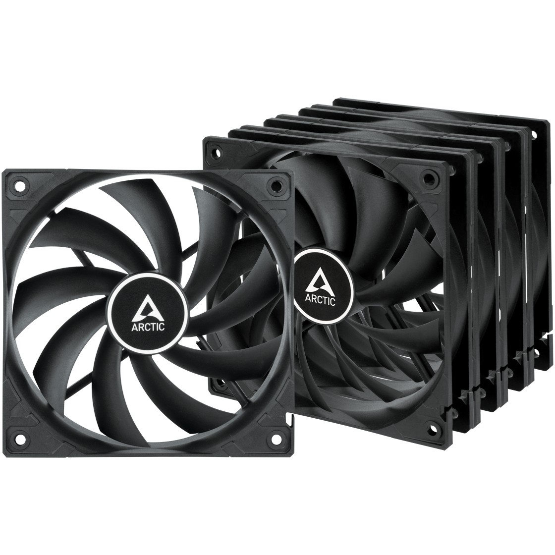 Ftohës për Kasë 120mm ARCTIC F12 Case Fan Value Pack / 5-Pack – Zezë