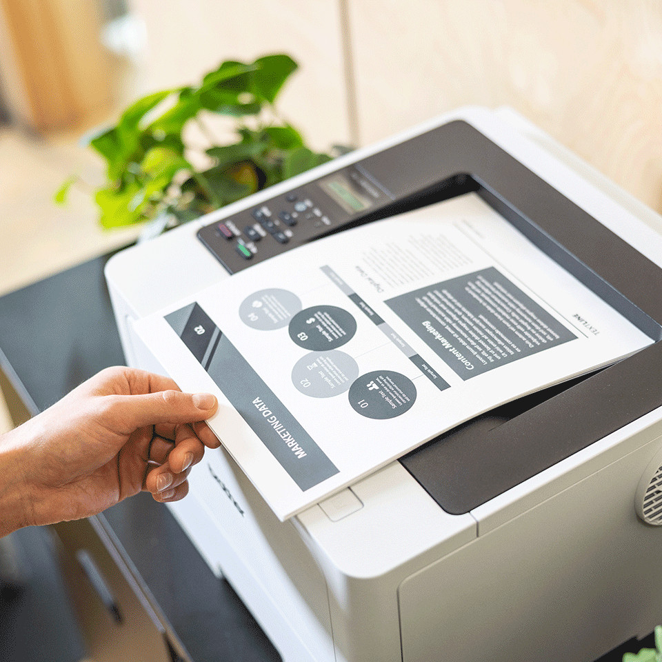 Printer Laser Brother HL-L5210DW Monochrome (S/W) LAN/Duplex/WiFi - Figura 2