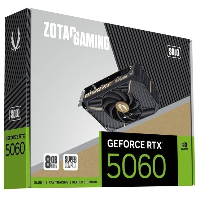 Kartelë Grafike NVIDIA GPU RTX 5060 8GB GDDR7 Zotac SOLO 1Fan - Figura 4