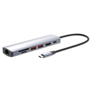 Docking station MANHATTAN / 7-in-1 / 4K / USB-C / 1xHDMI / 2xUSB / 10Gb/s – Zezë