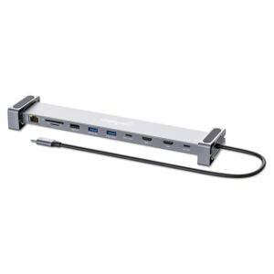 Docking station MANHATTAN / 10-in-1 / 4K / USB-C / PD / 2xHDMI