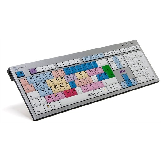 Tastierë Gaming LogicKeyboard Slim Avid Media Composer / QWERTZ - Bardhë