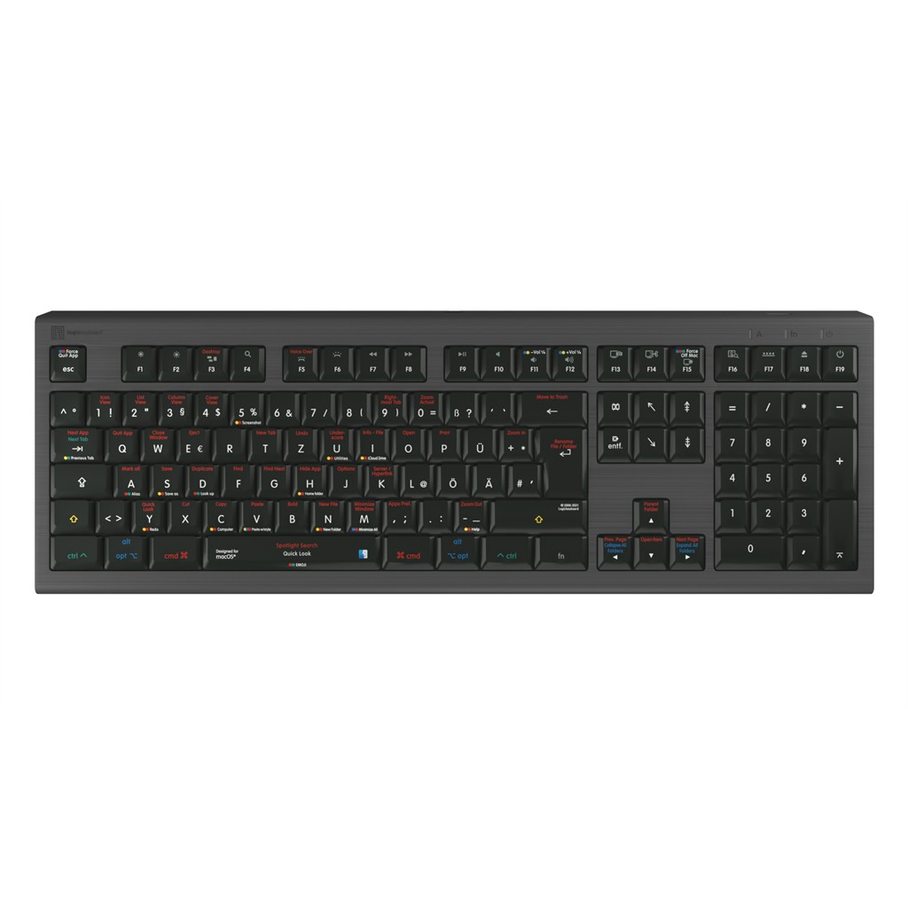 Tastierë Gaming Logic Keyboard macOS X Shortcuts Astra 2 Wired / QWERTZ - Zezë