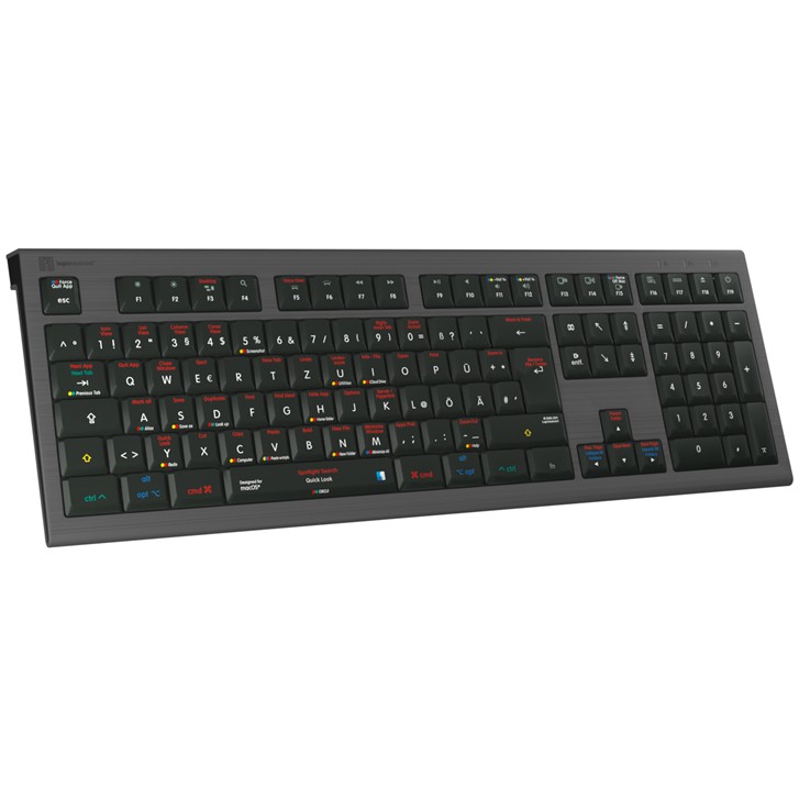 Tastierë Gaming Logic Keyboard macOS X Shortcuts Astra 2 Wired / QWERTZ - Zezë - Figura 4
