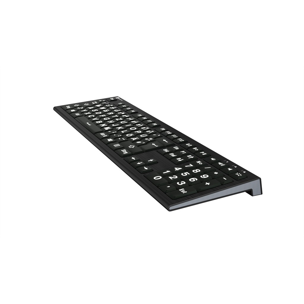 Tastierë me Kabllo LogicKeyboard XL-Print Astra 2 / German Layout - Zezë - Figura 2