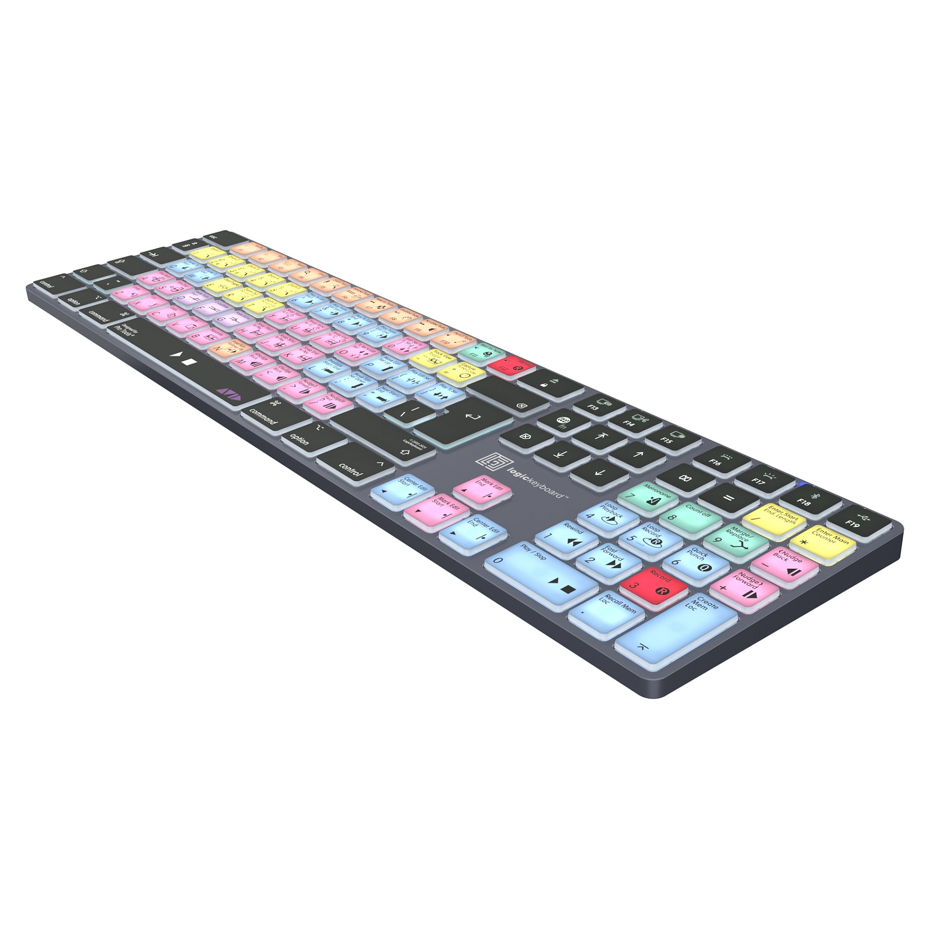 Tastierë LogicKeyboard Avid Pro Tools Titan / Wired & Wireless / UK Layout / QWERTY / Mac - Zezë - Figura 5
