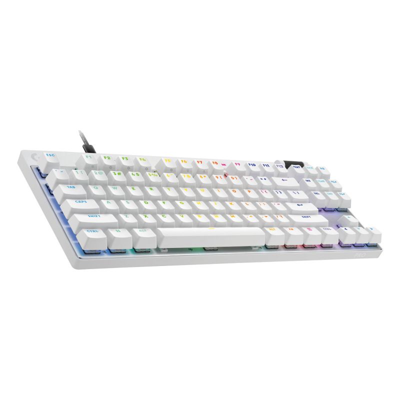 Tastierë Gaming LOGITECH PRO X TKL RAPID Wired / US Layout / QWERTY - Bardhë
