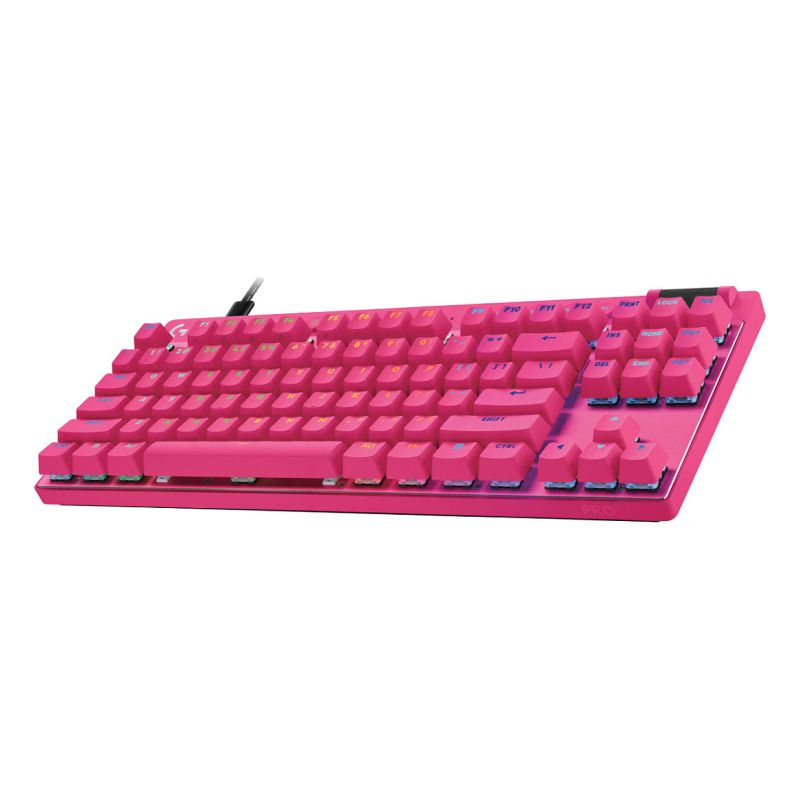 Tastierë Gaming Logitech PRO X TKL Rapid Wired / QWERTY - Rozë - Figura 3