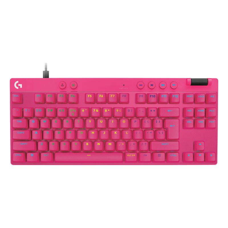 Tastierë Gaming Logitech PRO X TKL Rapid Wired / QWERTY - Rozë