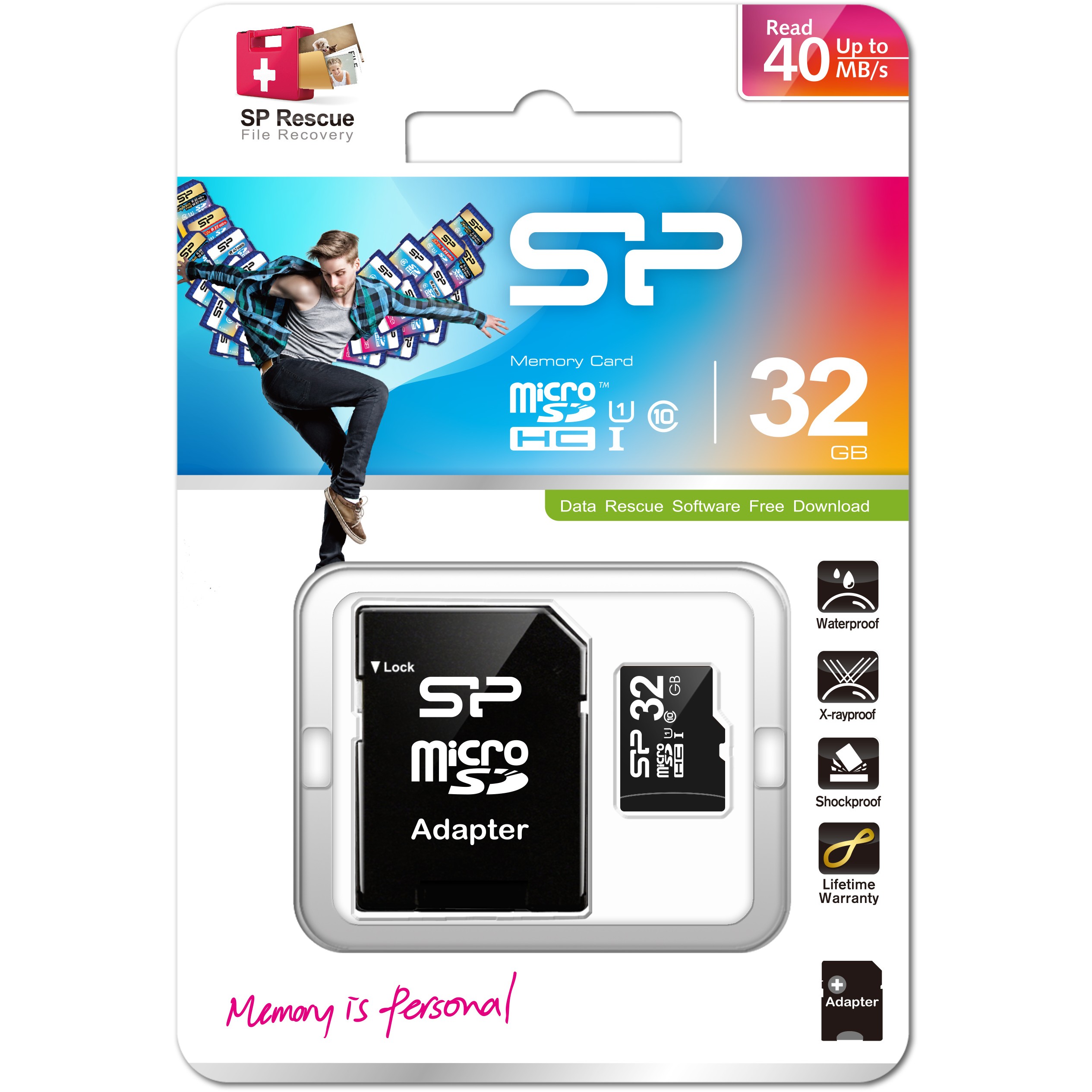 Kartë memorie SD Micro Card 32GB Silicon Power SDHC CL.10 inkl. Adapter - Figura 4