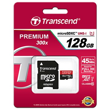 Kartë memorie SD CARD _Transcend 128GB Premium - Flash - Figura 2