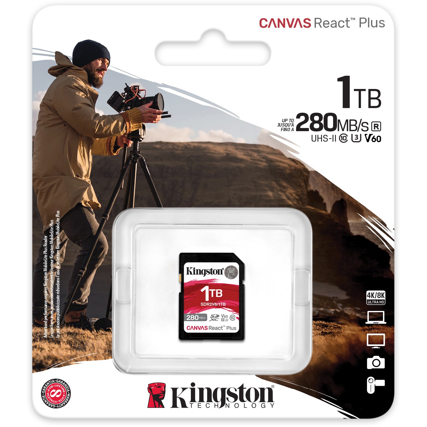 Kartë memorie SD CARD 1TB Kingston XC React+ 280R/150W Reader - Figura 3