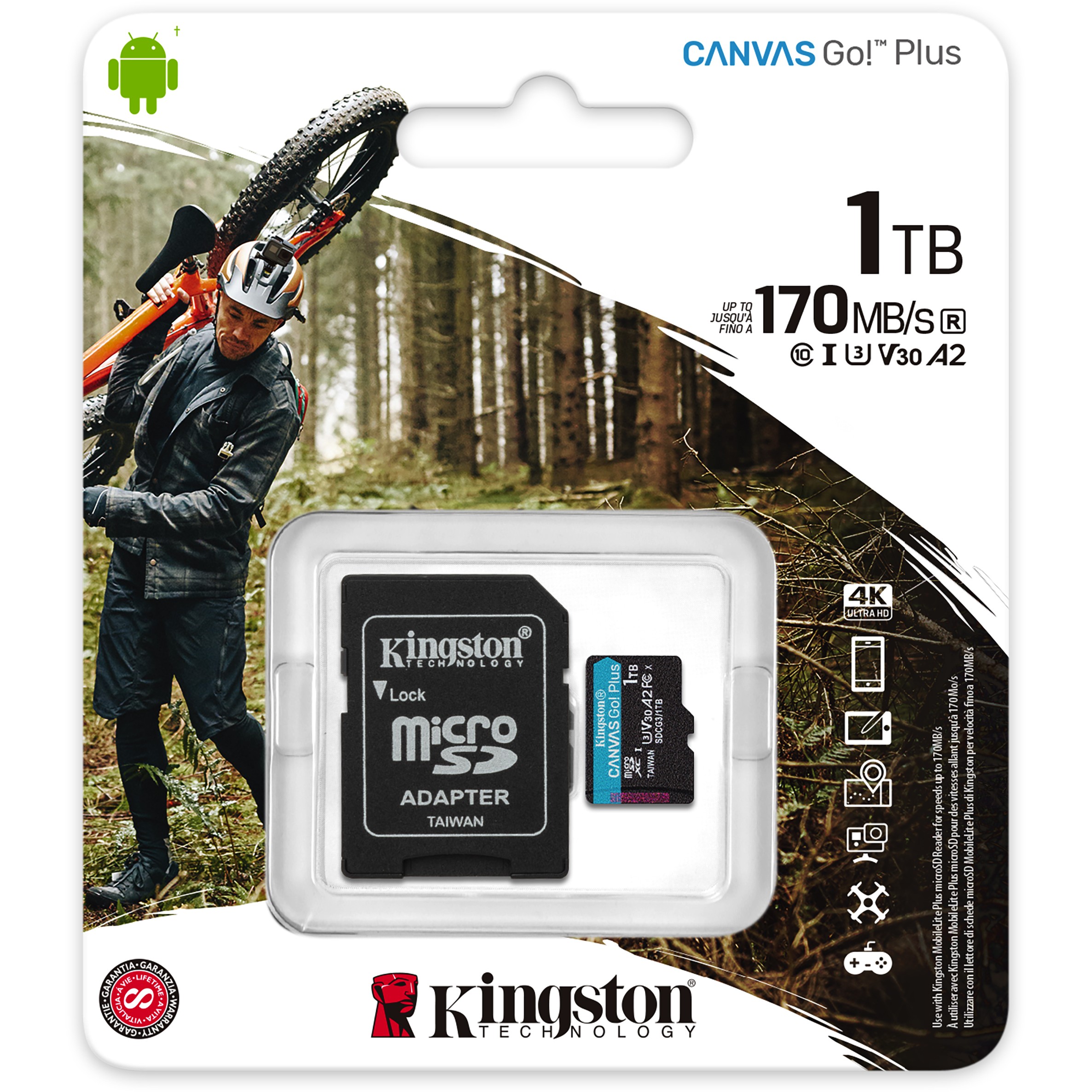 Kartë memorie SD CARD Micro 1TB Kingston SDXC Canvas Go Plus w.A - Figura 5