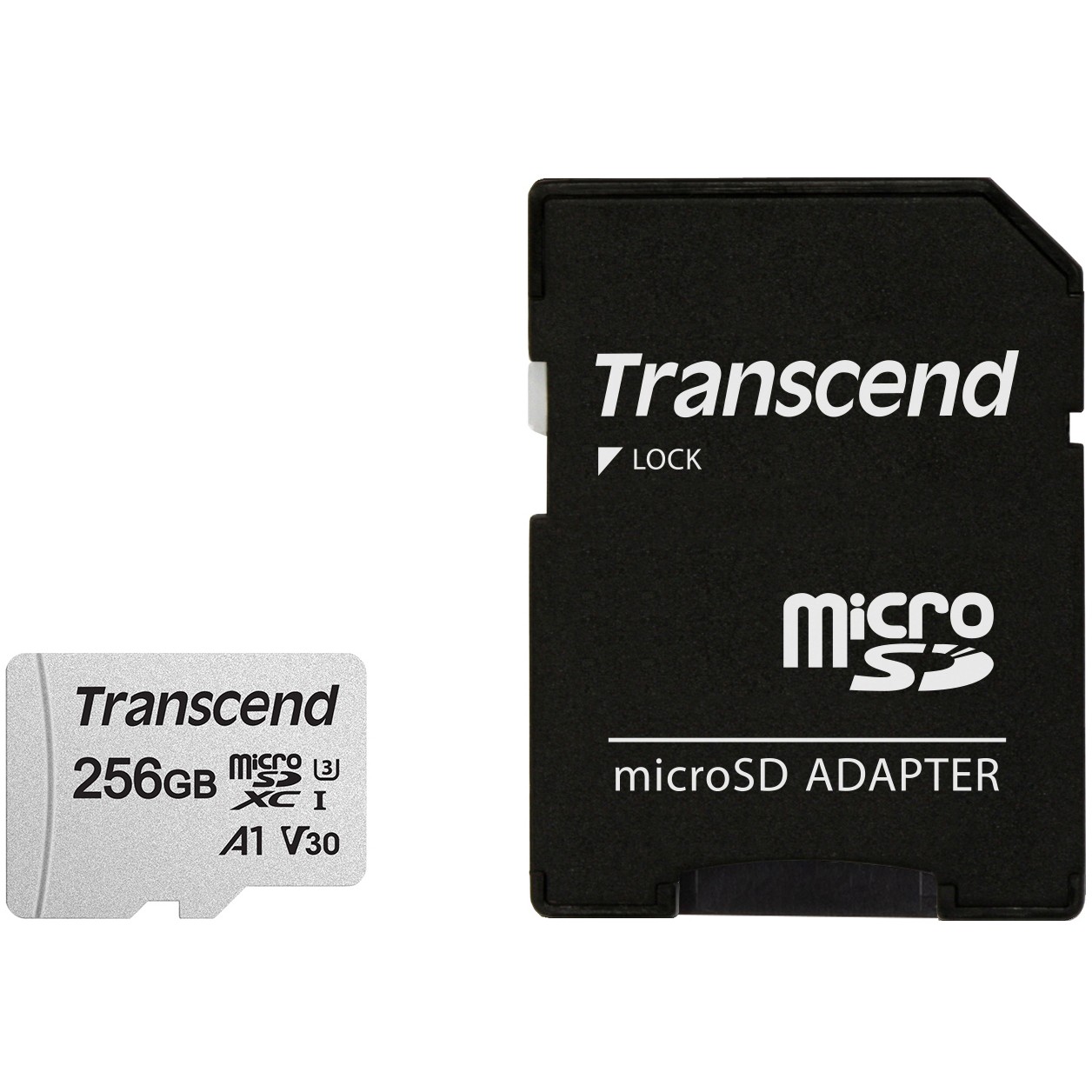 Kartë memorie SD CARD microSD 256GB Transcend SDXC USD300S-A w/Adapter