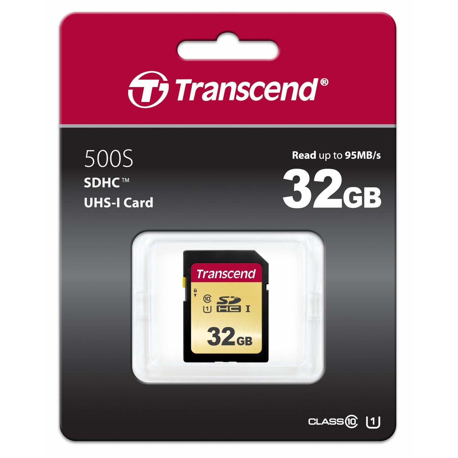 Kartë Memorie SD CARD 32GB Transcend SDHC SDC500S 95/60 MB/s - Figura 2