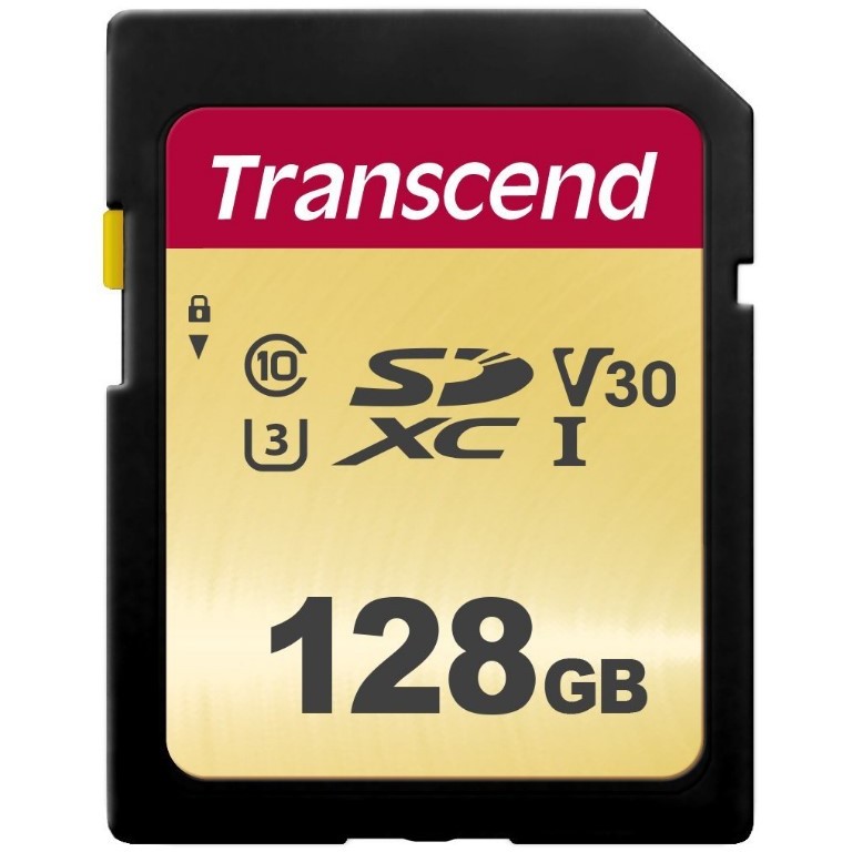 Kartë Memorie SD CARD 128GB Transcend SDXC SDC500S 95/60 MB/s