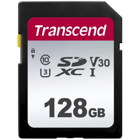 Kartë Memorie SD CARD 128GB Transcend SDXC SDC300S 100/25 MB/s