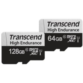 Kartë Memorie SD CARD microSD 64GB Transcend SDXC USD350V w/Adapter