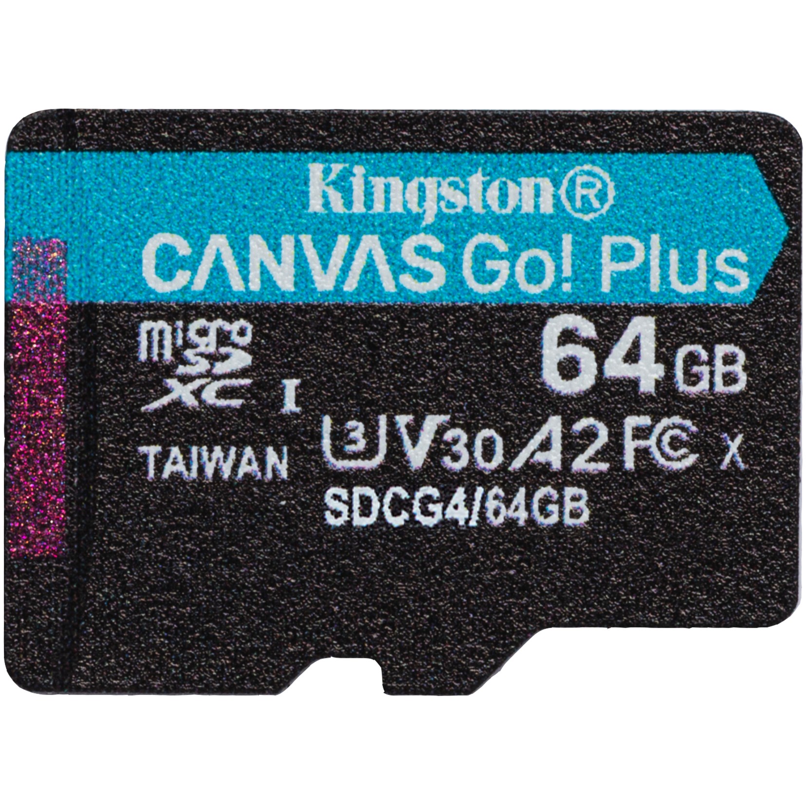 Kartë Memorie SD CARD KINGSTON 64GB microXC Canvas Go Plus Gen4 200MB/s A2 U3 V30 + Adapter - Figura 2