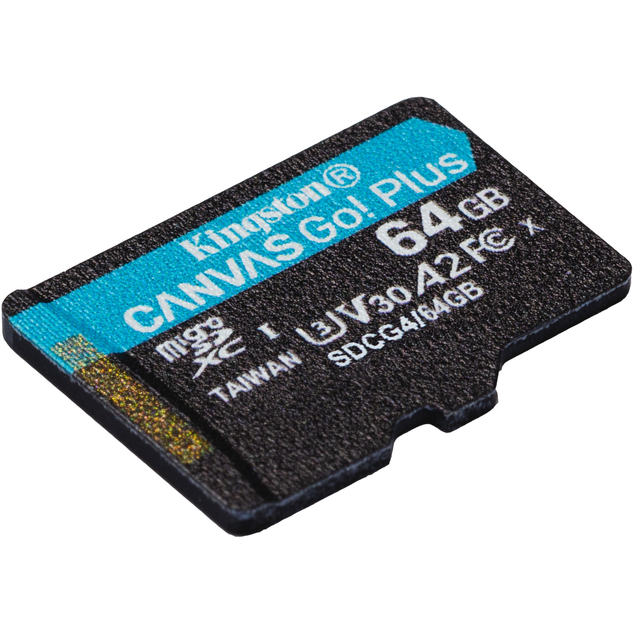 Kartë Memorie SD CARD KINGSTON 64GB microXC Canvas Go Plus Gen4 200R A2 U3 Single Pack w/o ADP - Figura 2