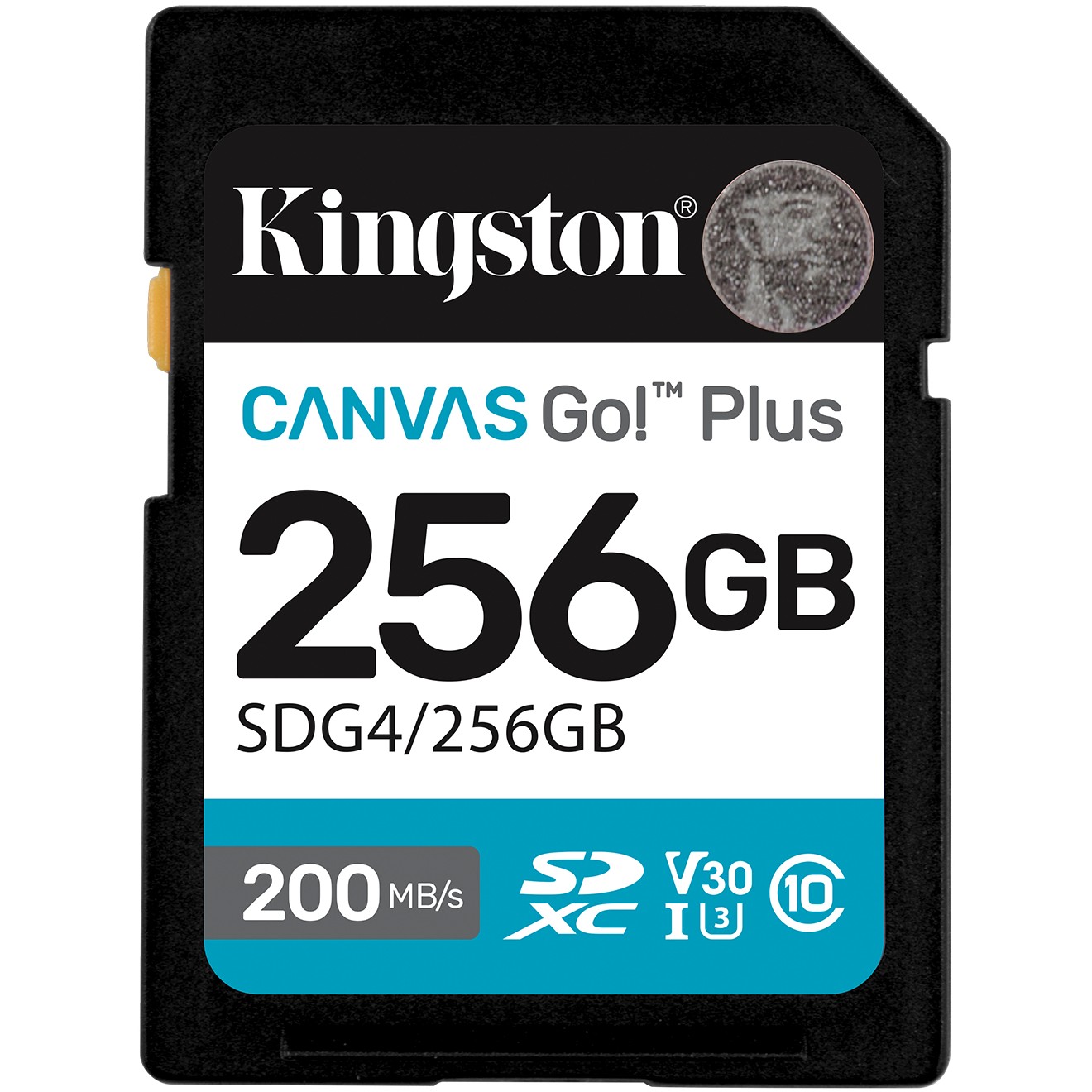 Kartë Memorie SD CARD KINGSTON 256GB XC Canvas Go Plus Gen4 200MB/s C10 UHS-I U3 V30