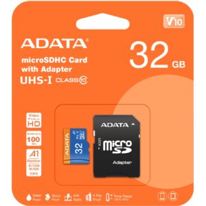 Kartë Memorie SD CARD MicroSD 32GB ADATA SDHC (UHS-I Class 10) m. A