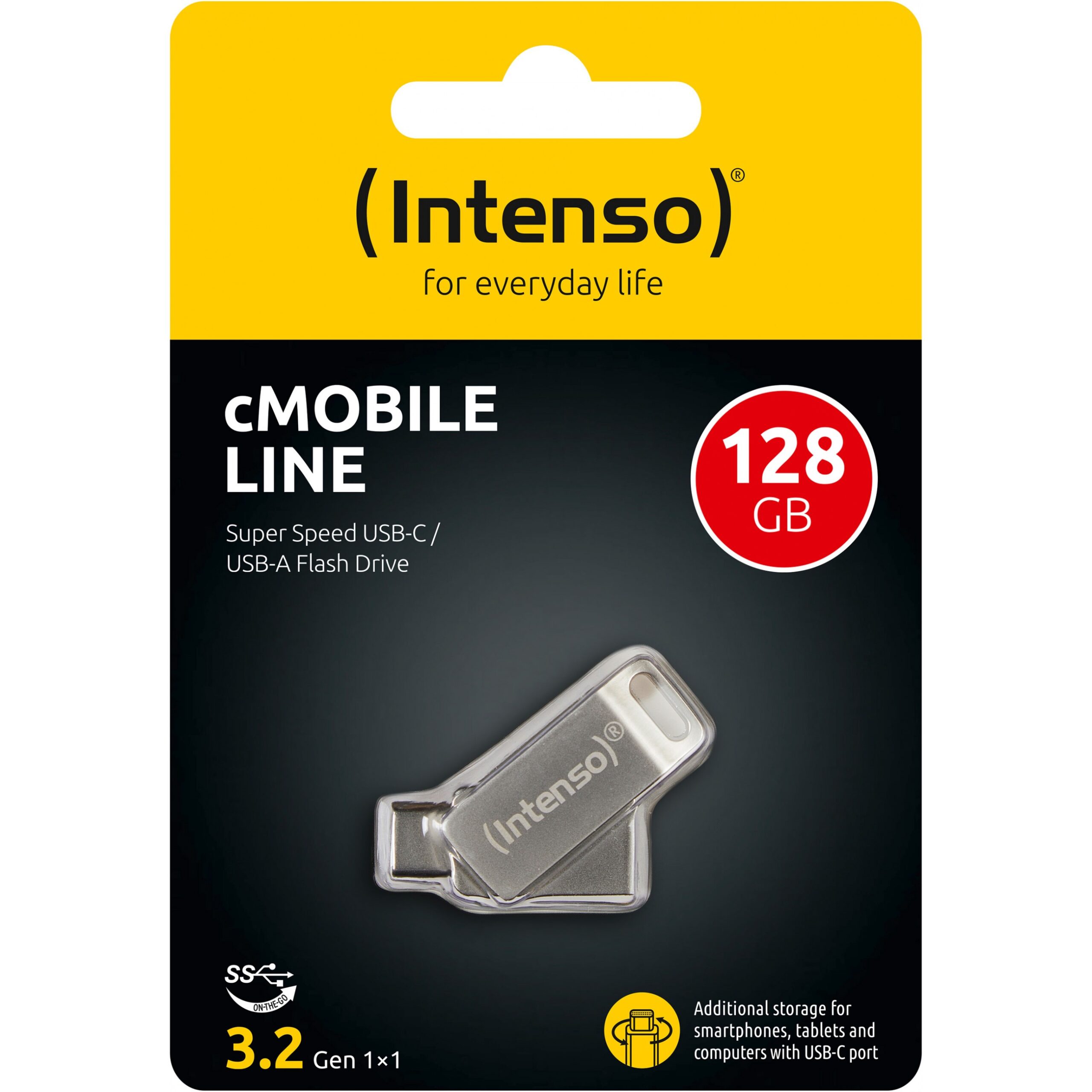 USB Flash Drive STICK Intenso cMobile Line 128GB 3.2 Type C - Silver - Figura 3
