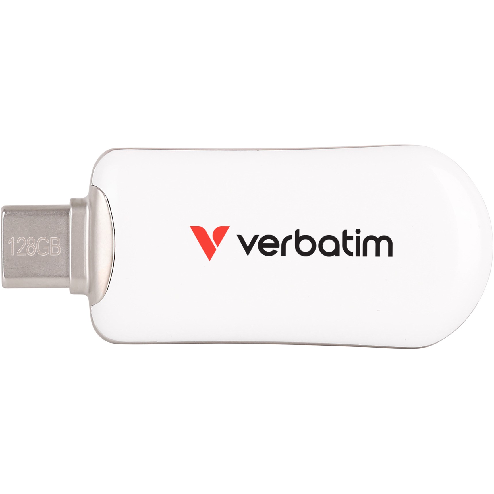 USB Flash Drive STICK Verbatim Plectra128GB USB-C 30229 - e bardhë