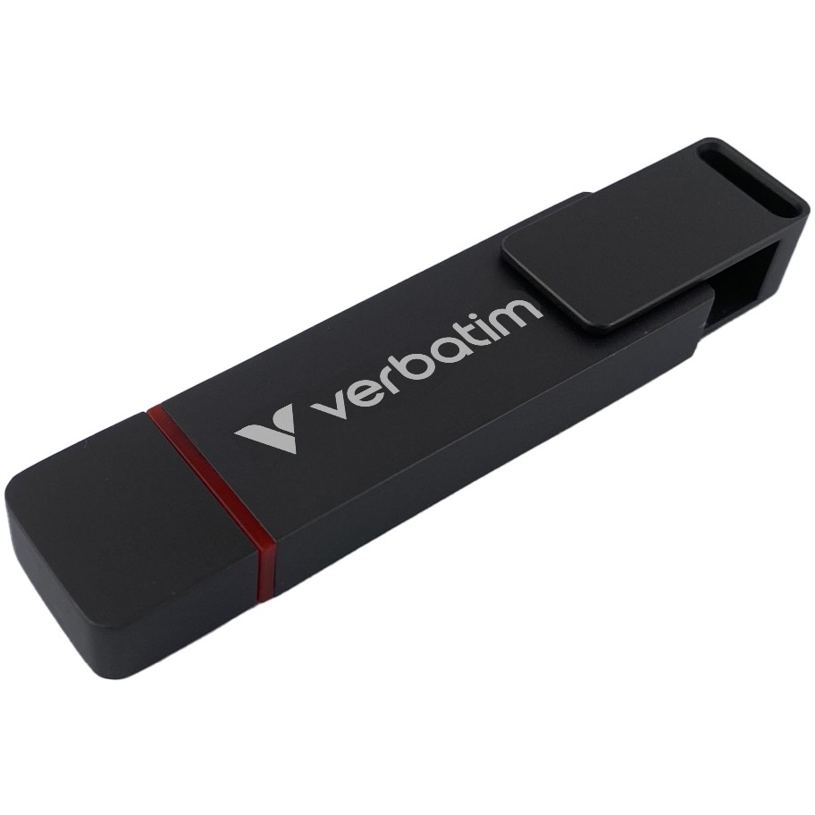 USB Flash Drive STICK Verbatim Dual QuickStick 256GB USB-A/C 3.2 Gen1 - Silver - Figura 3