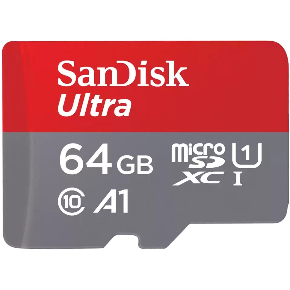 Kartë Memorie SD CARD SanDisk Ultra - Flash-(microSDXC-an-SD-Adapter ) - 64 GB