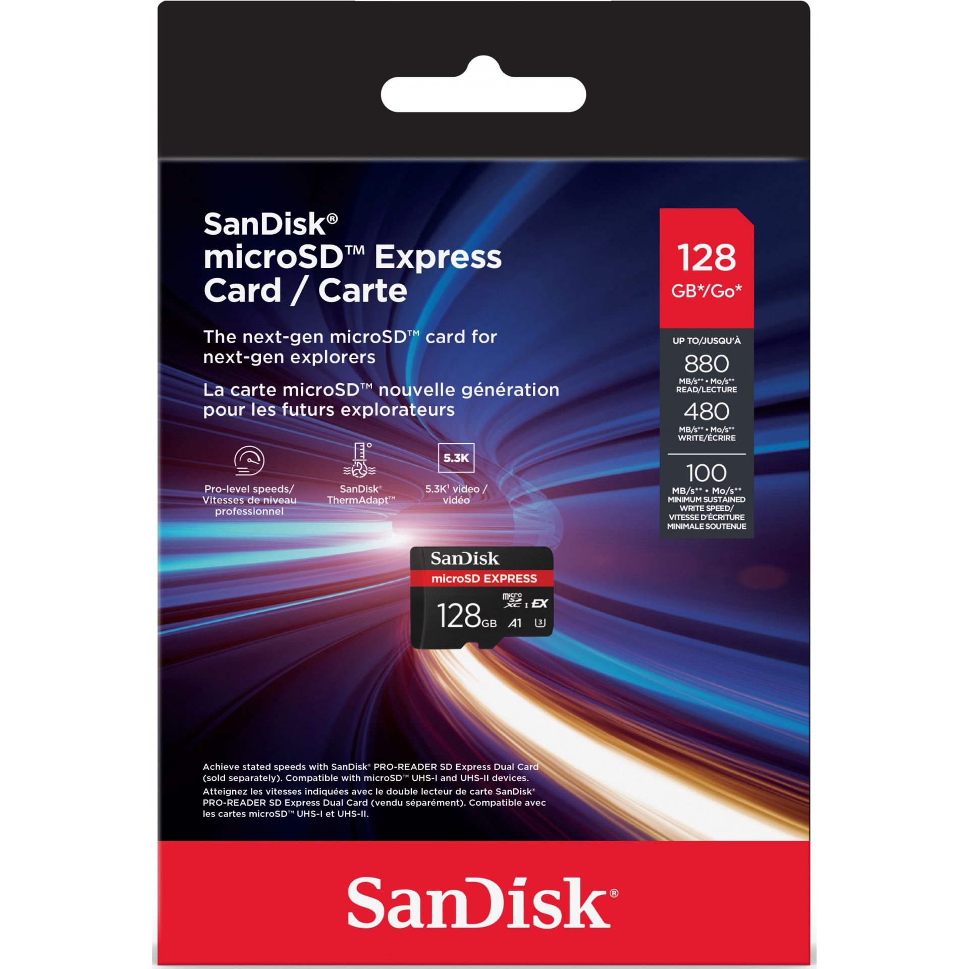 Kartë Memorie SD Card Express microSD 128GB - Zezë - Figura 2