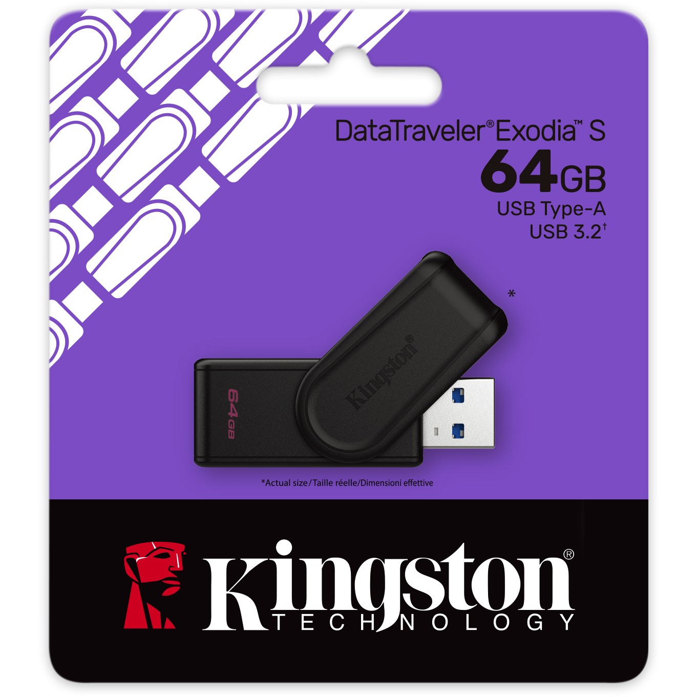 USB Flash Drive STICK 64GB Kingston DataTraveler Exodia S USB 3.2 - e zezë - Figura 3