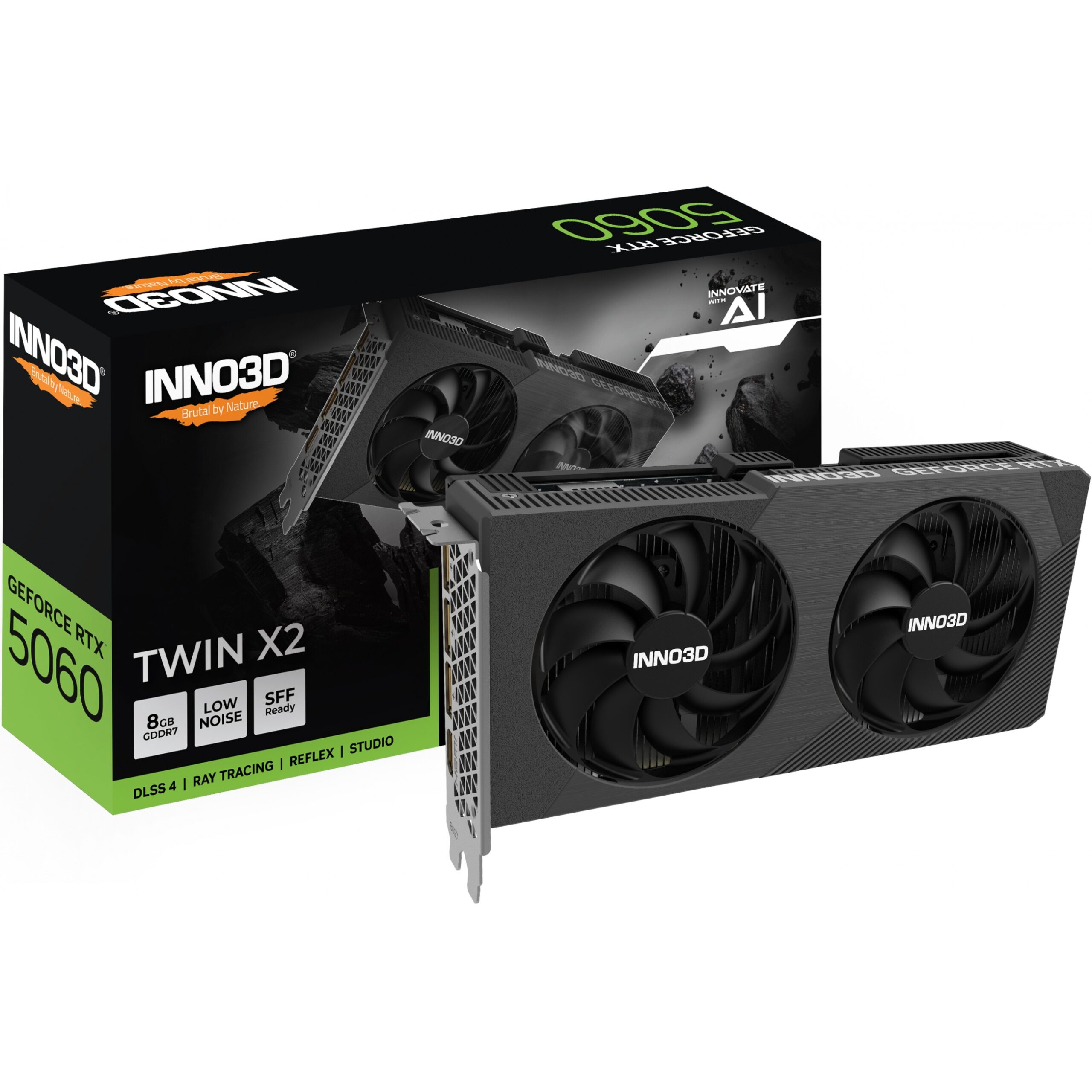 Kartelë Grafike NVIDIA RTX 5060 8GB GDDR7 Inno 3D Twin X2 - Figura 3