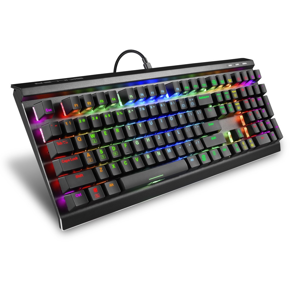Tastierë Gaming Sharkoon SGK60 Kailh Box White Wired / US Layout / QWERTY - Zezë - Figura 2
