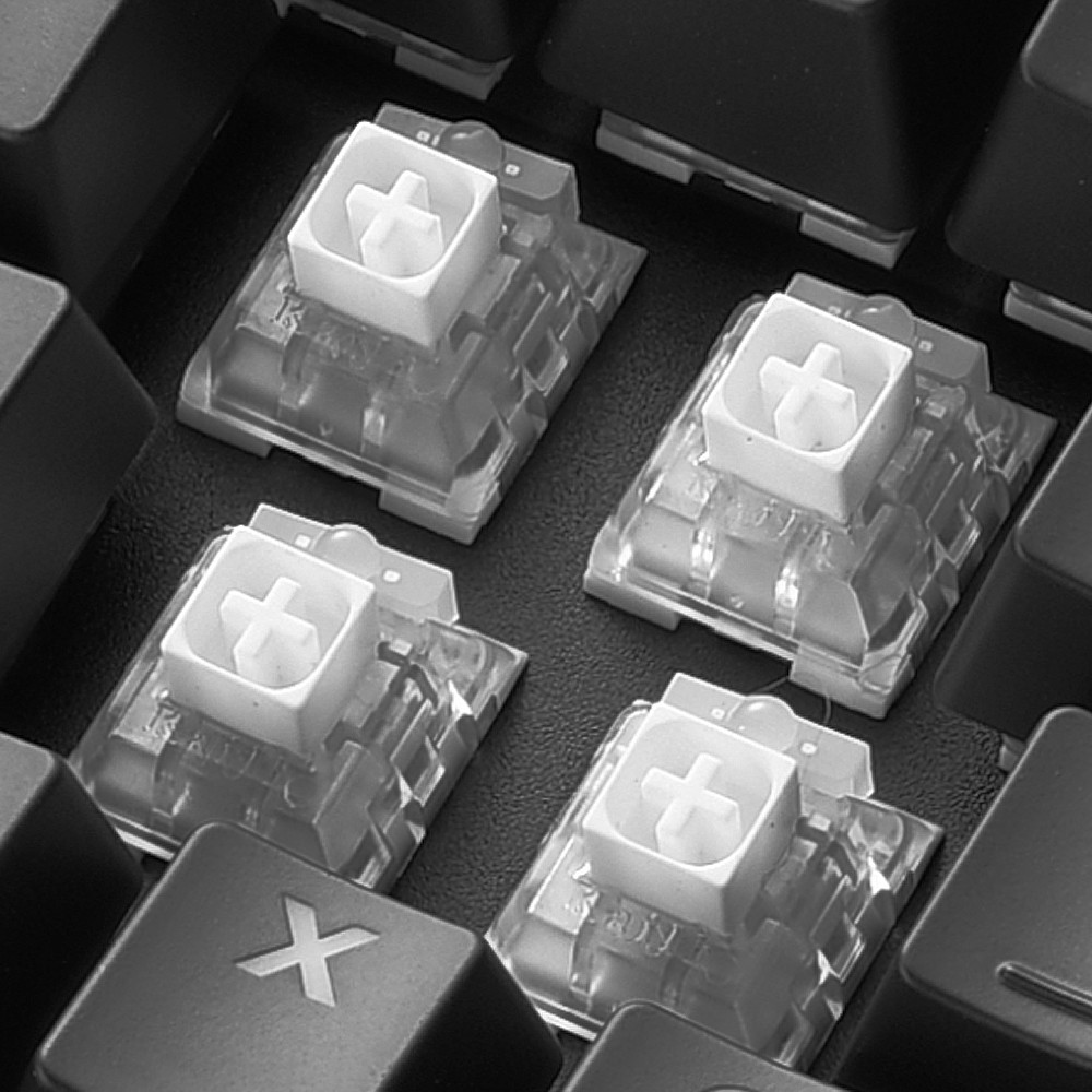 Tastierë Gaming Sharkoon SGK60 Kailh Box White Wired / US Layout / QWERTY - Zezë - Figura 5