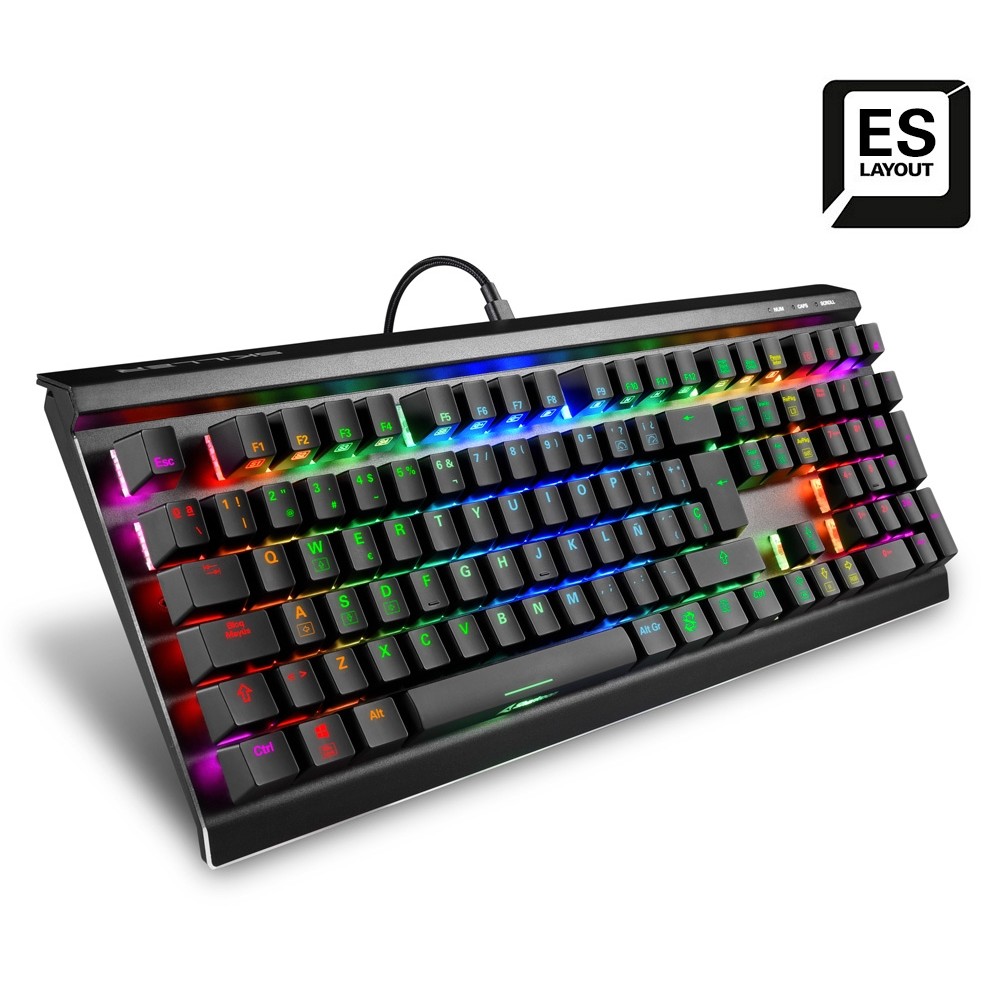 Tastierë Gaming Sharkoon SGK60 / Kailh Box Brown / Spanish Layout - Zezë - Figura 2