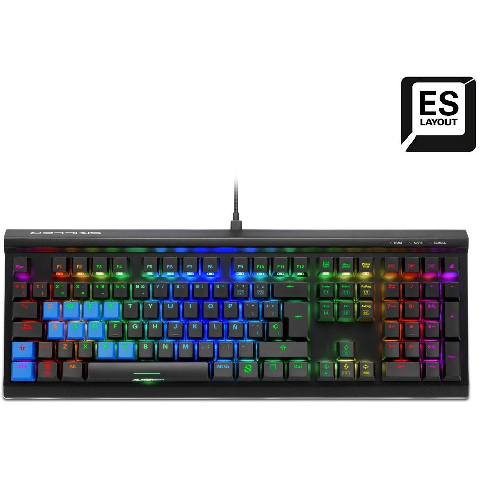 Tastierë Gaming Sharkoon SGK60 / Kailh Box Brown / Spanish Layout - Zezë - Figura 3