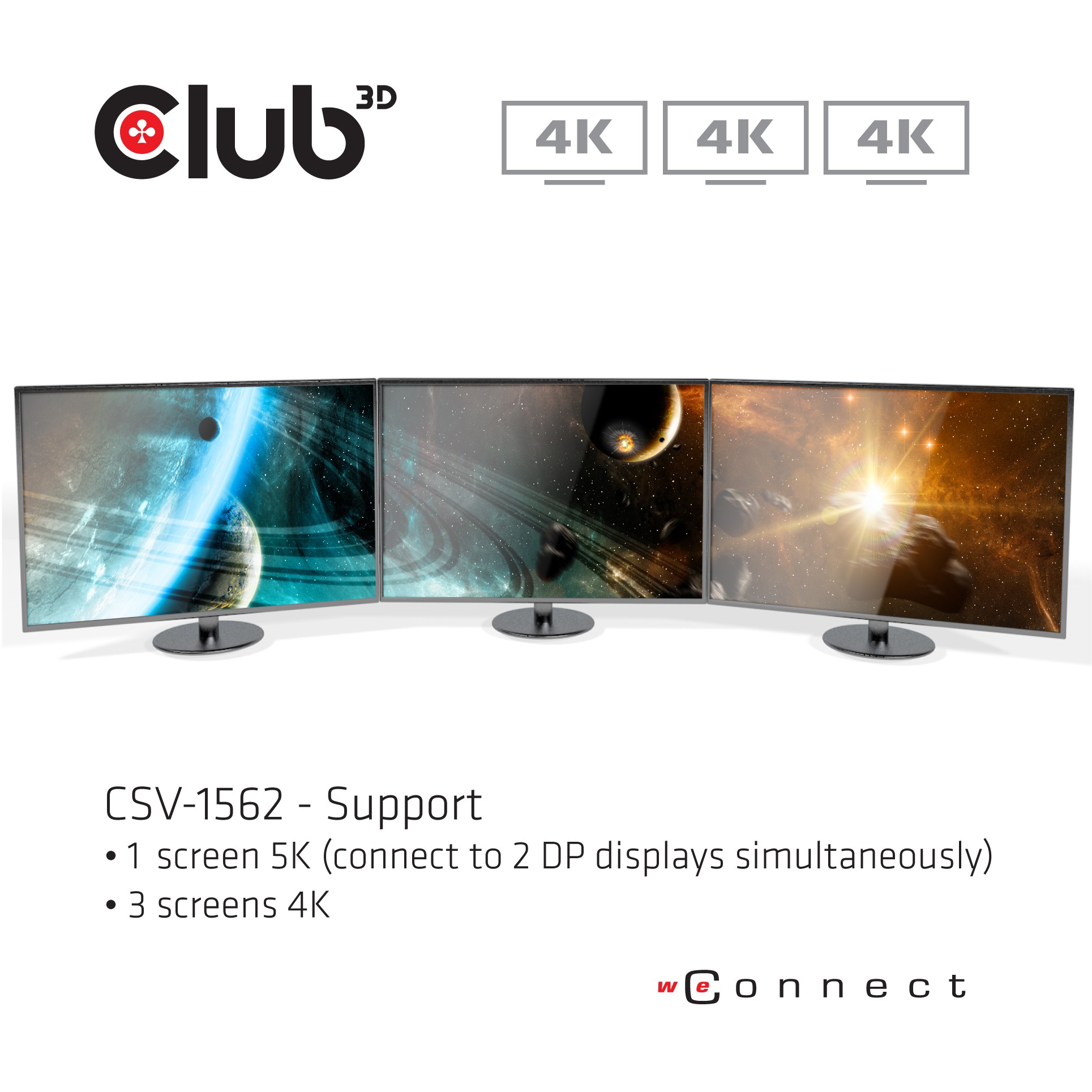 Docking Station Club3D USB-C / 6x USB 3.0 / 2x DisplayPort / HDMI / LAN / Audio / 4K - Zezë - Figura 3
