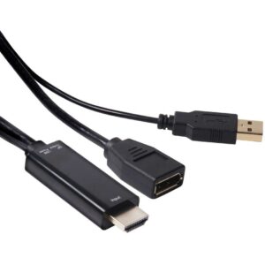 Adapter Club3D / HDMI-A Plug → DisplayPort Socket / Aktiv / 4K / 30Hz / St/Bu  - Zezë