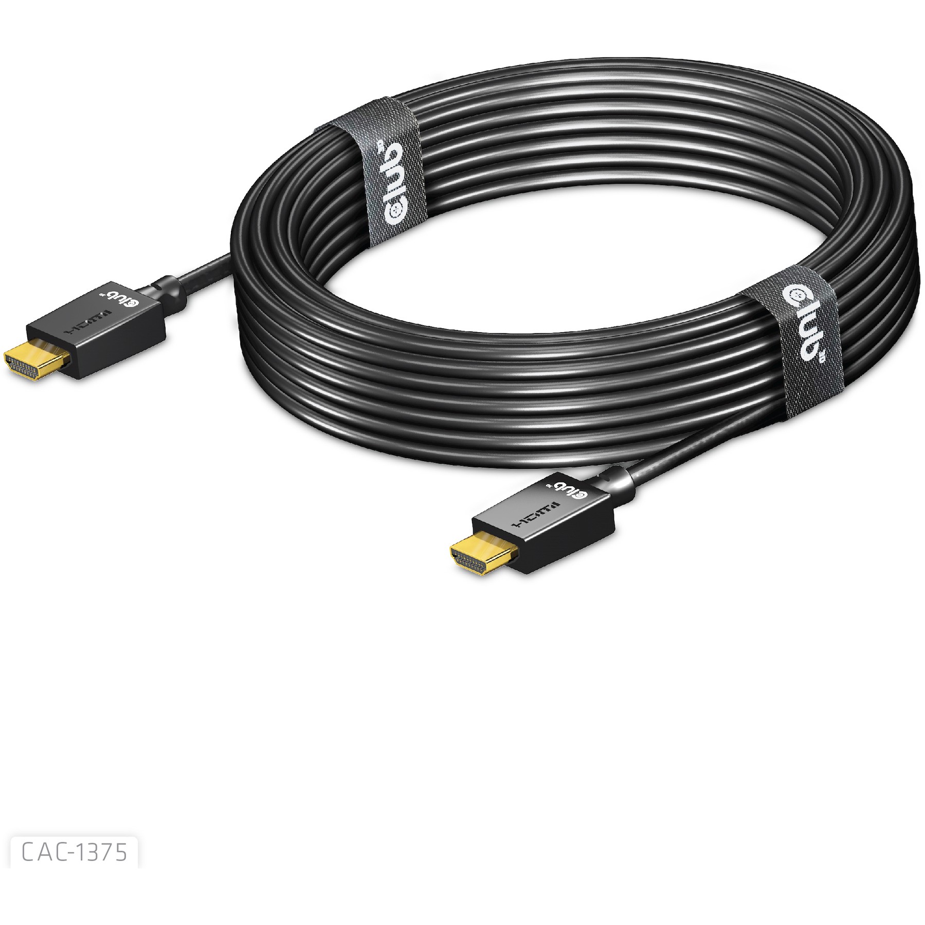 Kabllo HDMI Club3D / HDMI-A Plug → HDMI-A Plug / Version 2.1 / Ultra High Speed / 10K HDR / 5.0m - Zezë - Figura 3