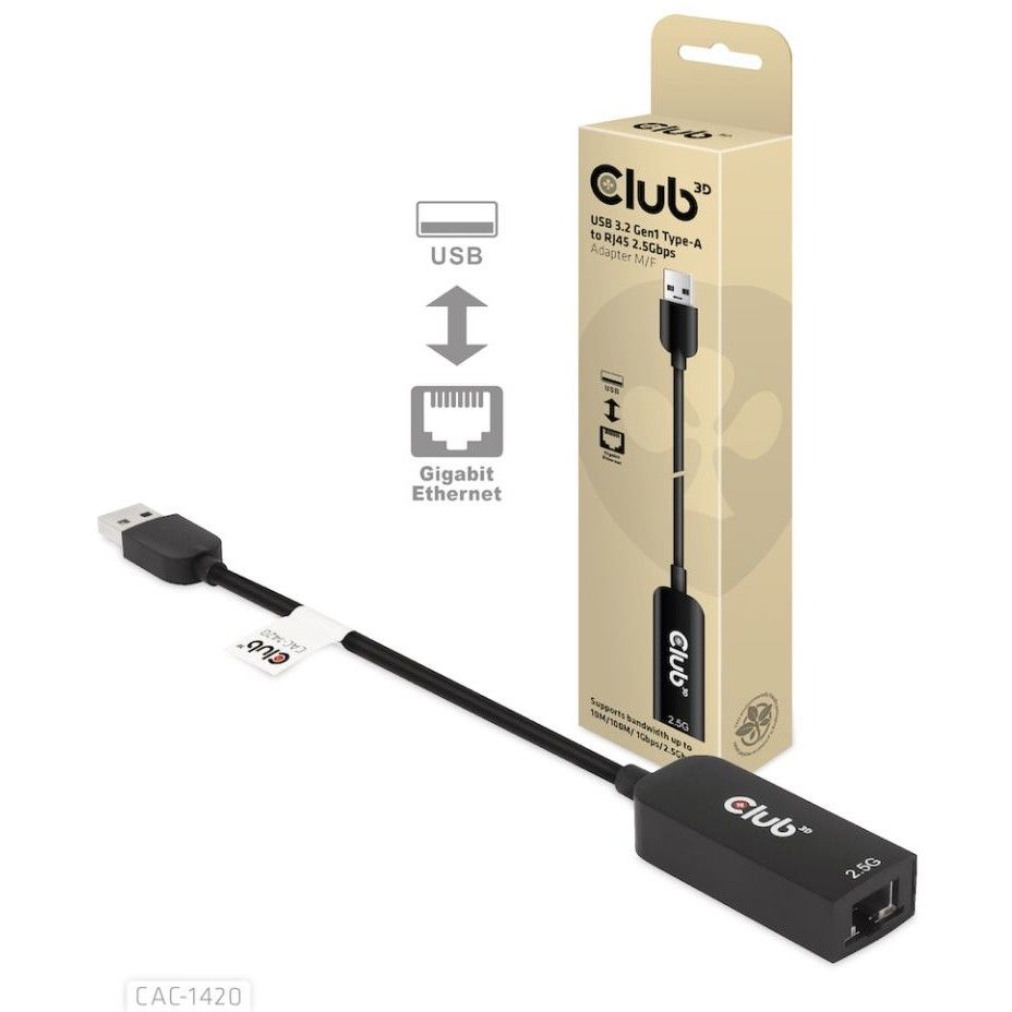 Club3D Adapter USB 3.2 Type‑A → RJ45 / 2.5Gb - Figura 2