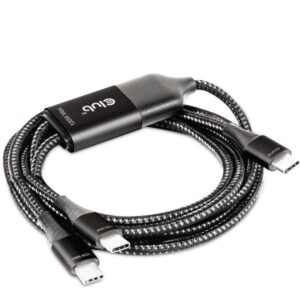 Club3D Kabllo Karikimi USB Type‑C → 2×USB‑C / 1.83m / 100W / St–St